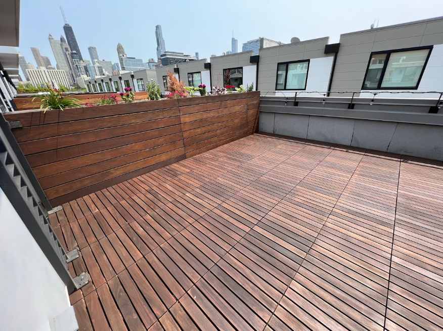 DLC Painters professional wood staining welcome project