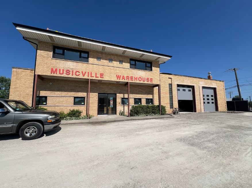 Musicville Storefront Before Painting