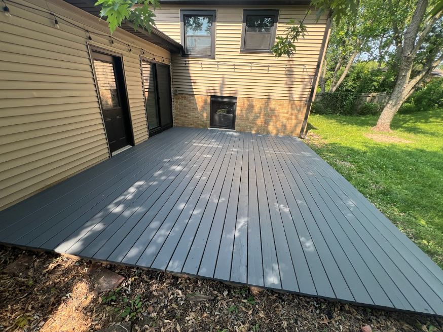 Patio restoration and painting project by DLC Painters