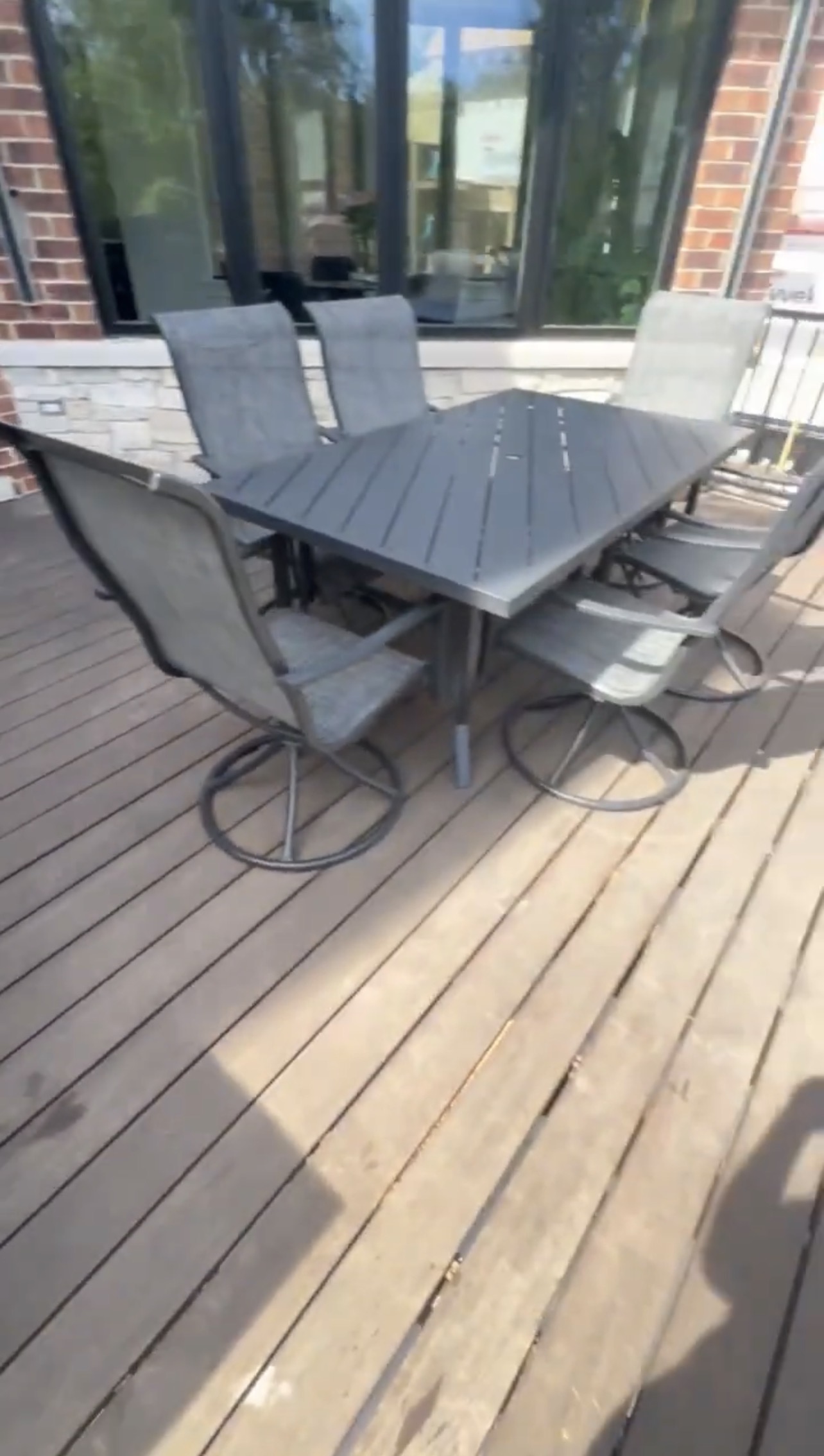 Upper Deck Before Stain Refinishing